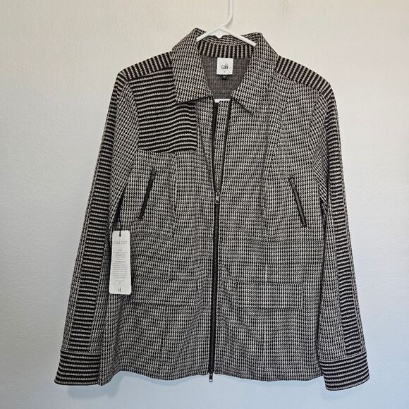 CAbi Jackets & Blazers - NWT Cabi | The Baron Jacket Houndstooth Brown Black Dark Academia, Womens Large